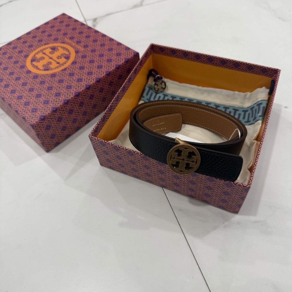 Tory Burch 1” Miller Reversible Belt Women’s Size Small